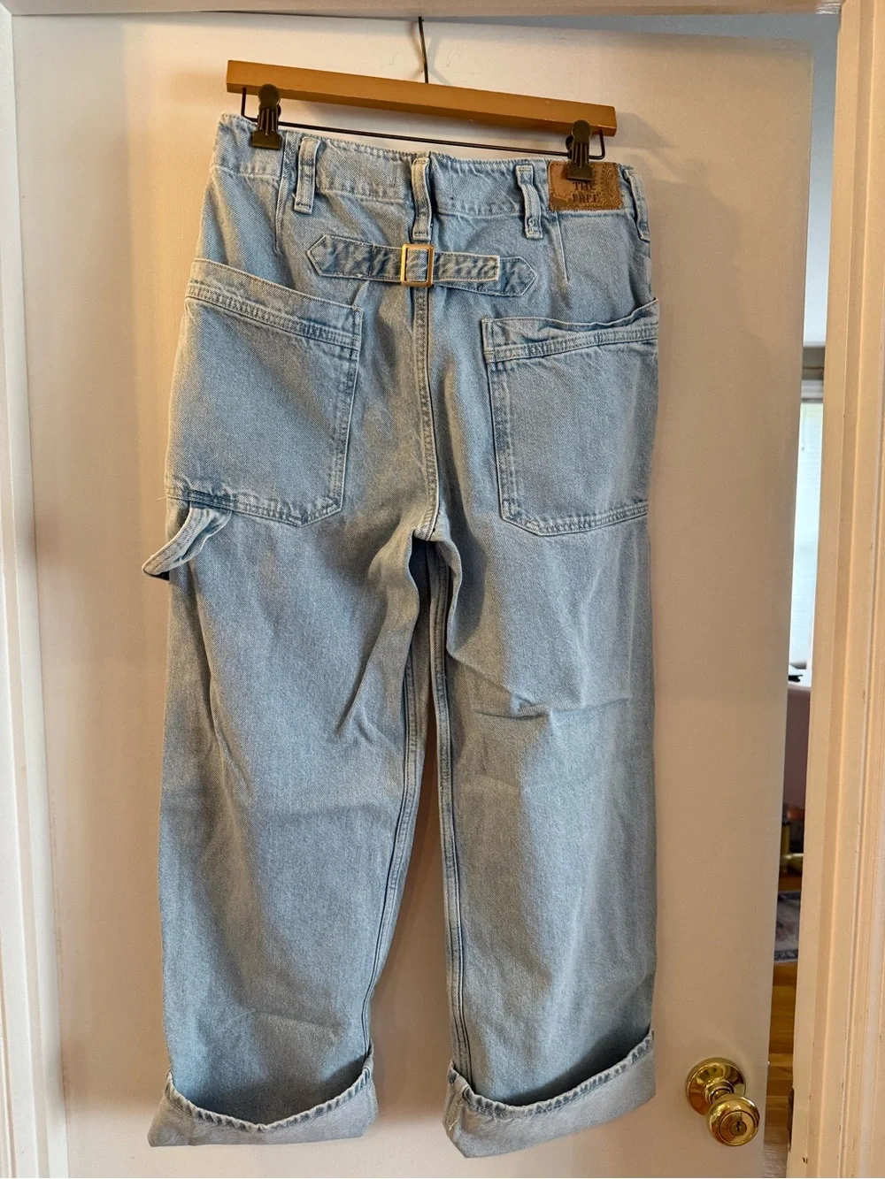 Like new Free People We the Free Cuffed Palmer Baggy Jean - Picture 4 of 4